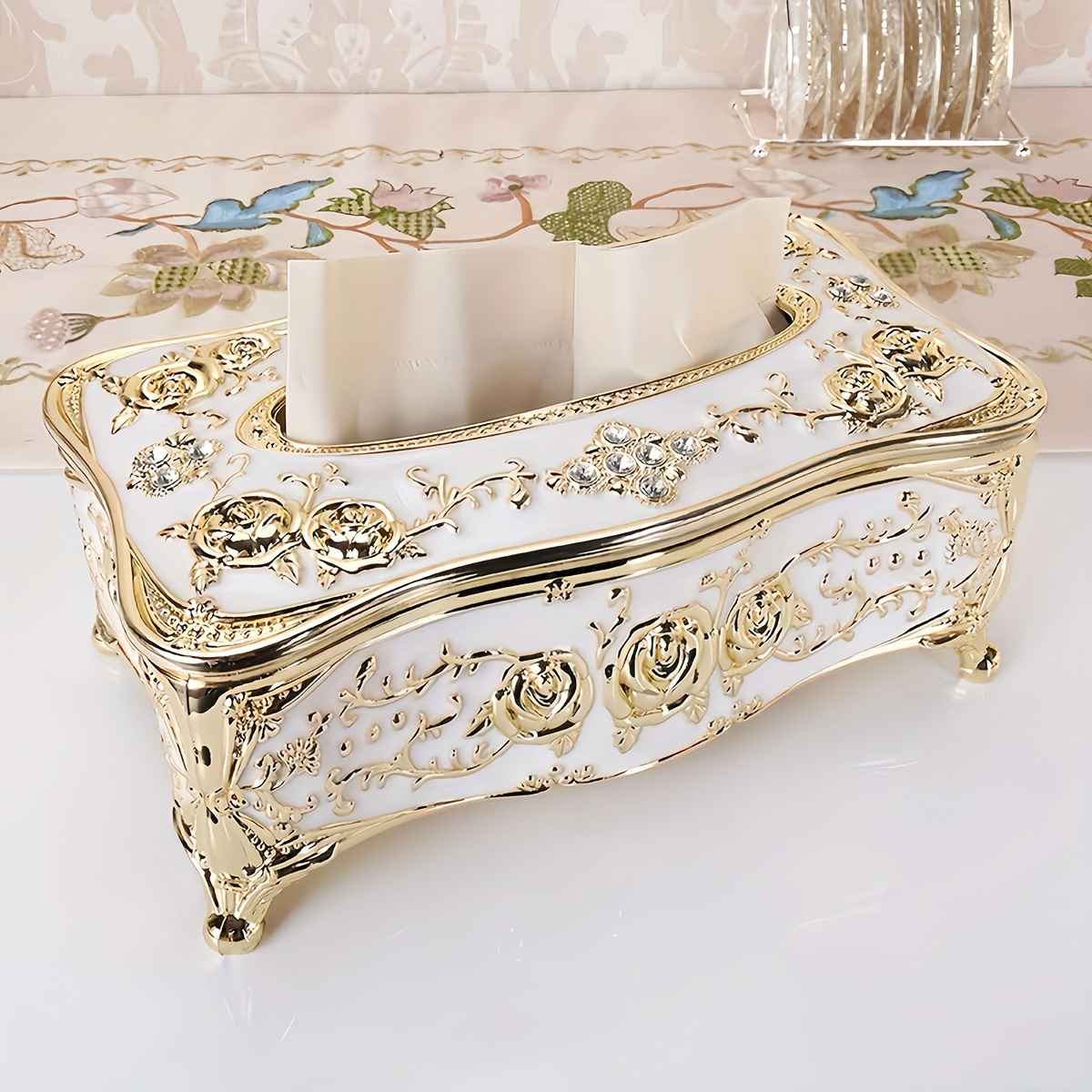 caixa-lencos-decorativa-floral-dourada-rosier-laior1